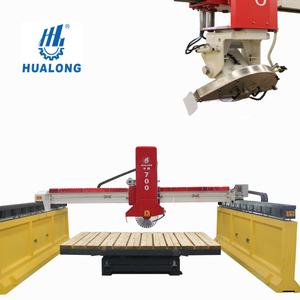 HUALONG China fabricante HLSQ-700 máquina de corte de pedra natural serra de ponte de pedra infravermelha para mármore de quartzo